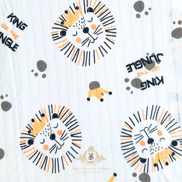 NWT Cute Boys Sleep N' Play Long Sleeve Top & Pants Pajamas Set Jungle Lion7Y - Picture 4 of 4